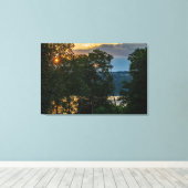 Hudson Summer Evening Canvas Afdruk (Insitu (Houten vloer))