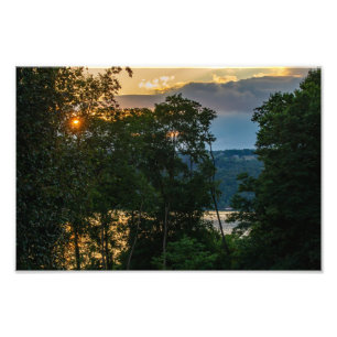 Hudson Summer Evening Foto Afdruk