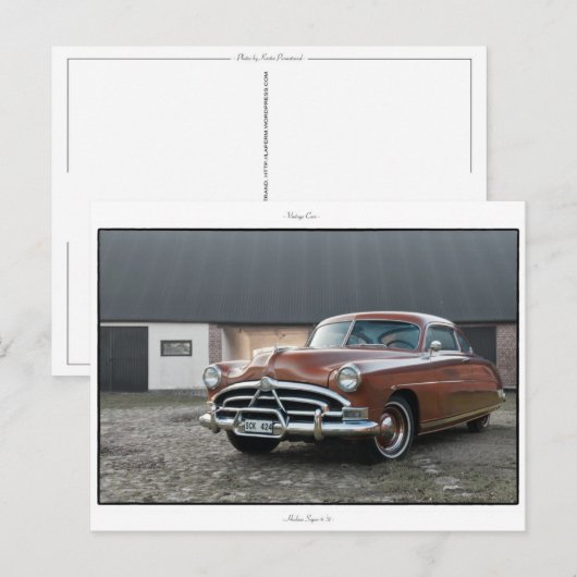 Hudson Super 6 '51 Briefkaart (Voorkant / Achterkant)