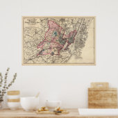 Hudson, Union, Essex Cos, NJ Poster (Keuken)