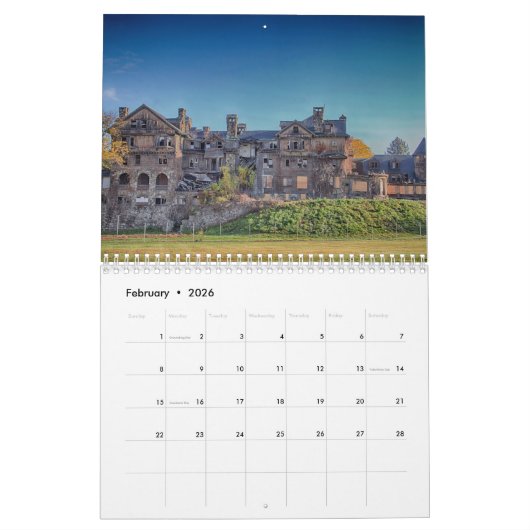 Hudson Valley 2026 Kalender (Feb 2026)