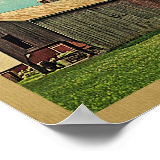 Hudson Valley Barn Vintage Poster (Hoek)