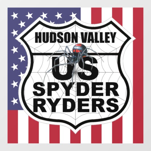 Hudson Valley-hoofdstuk - Decal Vlag & Logo (Vel)