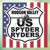Hudson Valley-hoofdstuk - Decal Vlag & Logo (Vel 3)