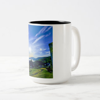 Hudson Valley Landschapsmokkoppen Tweekleurige Koffiemok