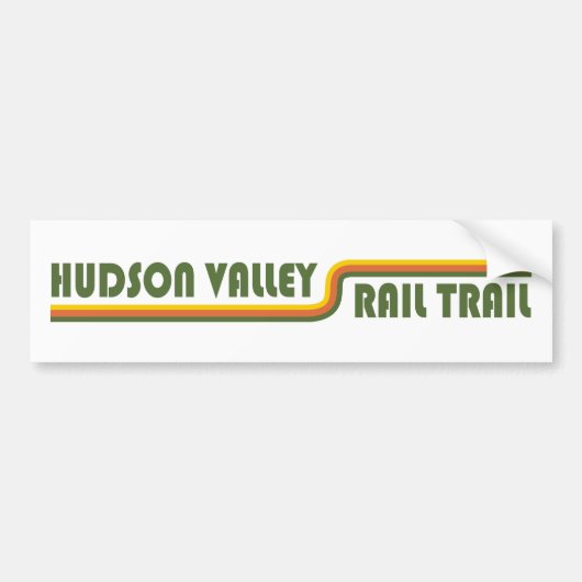 Hudson Valley Rail Trail New York Bumpersticker (Voorkant)