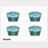 Hudson Valley Rail Trail New York Rechthoekige Sticker (Vel)