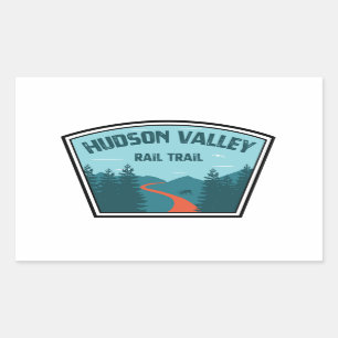 Hudson Valley Rail Trail New York Rechthoekige Sticker