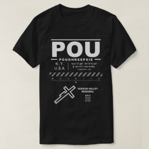 Hudson Valley Regional Airport POU USAA T-shirt