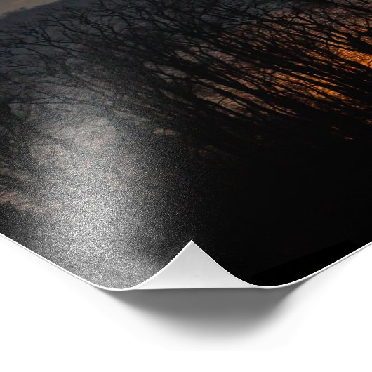 Hudson Valley Sunset Foto Afdruk (Hoek)