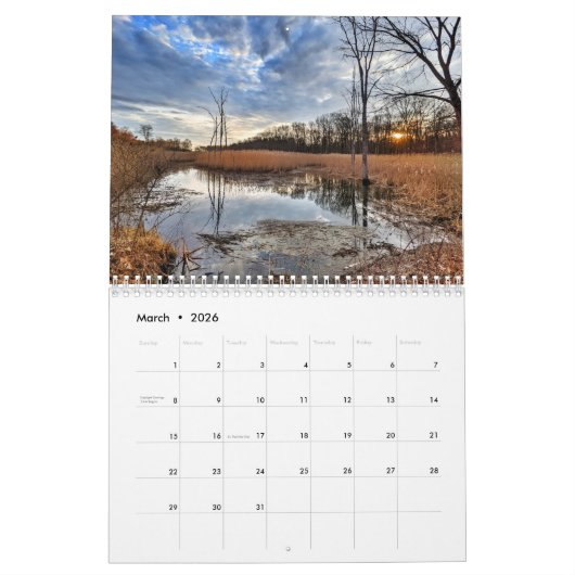 Hudson Valley Wall Agenda Kalender (Mar 2026)