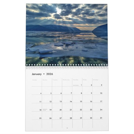 Hudson Valley Wall Agenda Kalender (Jan 2026)