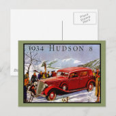 Hudson Vintage Car Briefkaart (Voorkant / Achterkant)