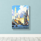  Hudson Waterfront Canvas Afdruk (Insitu (Houten vloer))