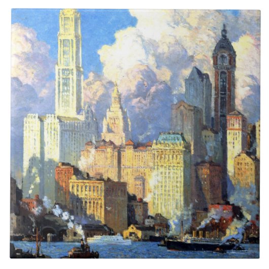 Hudson Waterfront Tegeltje (Voorkant)