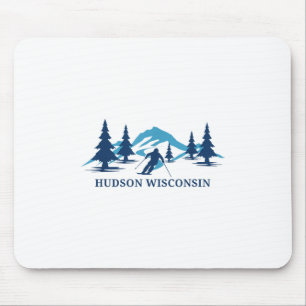 Hudson Wisconsin Ski Resort Skiën Skier _1 Muismat