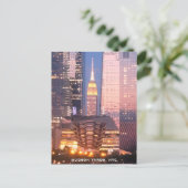Hudson Yards (schip) Empire State Building, NYC Briefkaart (Staand voorkant)