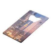 Hudson Yards (schip) Empire State Building, NYC Creditkaart Flessenopener (Voorkant Gekanteld)