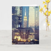 Hudson Yards (schip) Empire State Building, NYC Kaart (Gele Bloem)