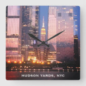 Hudson Yards (schip) Empire State Building, NYC Vierkante Klok (Voorkant)
