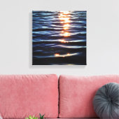Hudson zonsondergang reflecties canvas afdruk (Insitu (Woonkamer))