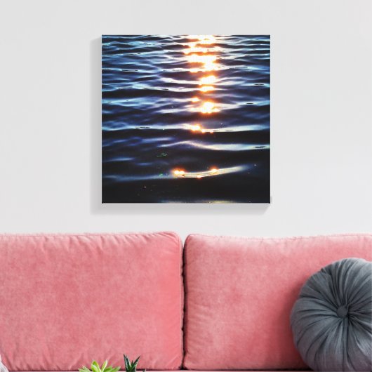 Hudson zonsondergang reflecties canvas afdruk (Insitu (Woonkamer))