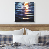 Hudson zonsondergang reflecties canvas afdruk (Insitu (Slaapkamer))
