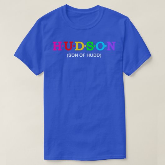 Hudson, zoon van Hudd T-shirt (Design voorkant)