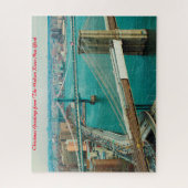 Hudsonrivier New York. Kerstgroeten Legpuzzel (Verticaal)