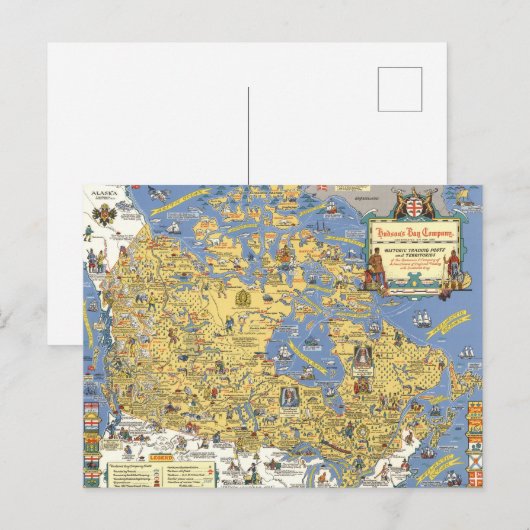 Hudson's Bay Company - Kaart van Canada (Voorkant / Achterkant)