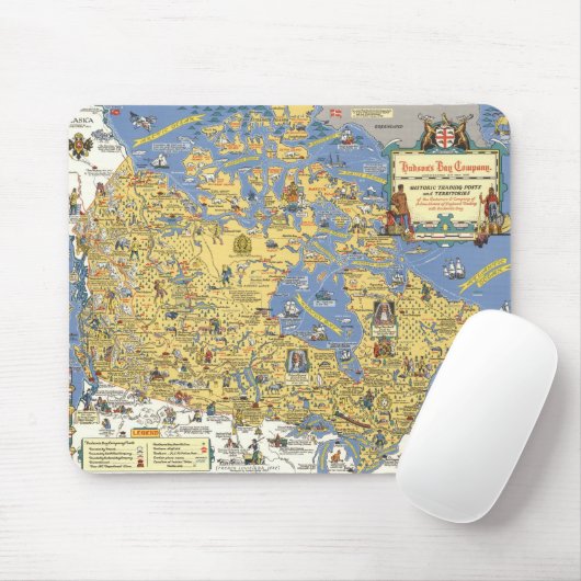 Hudson's Bay Company - Kaart van Canada Muismat (Met muis)