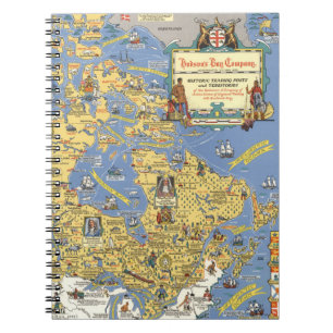 Hudson's Bay Company - Kaart van Canada Notitieboek