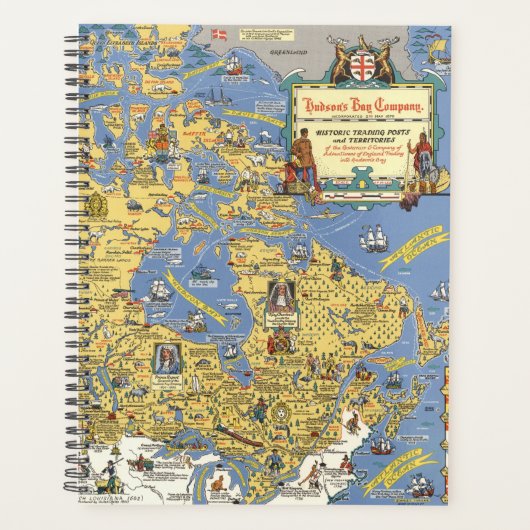 Hudson's Bay Company - Kaart van Canada Planner (Voorkant)