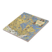 Hudson's Bay Company - Kaart van Canada Tegeltje (Zijkant)