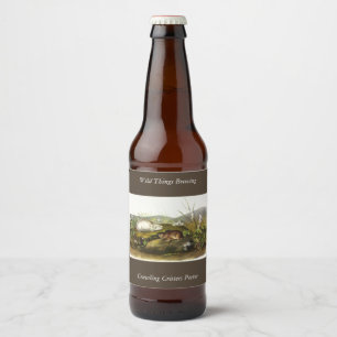 Hudson's Bay (Ungava Collared) Lemming van Audubon Bier Etiket