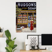Hudson's zeep 1895 poster (Thuiskantoor)