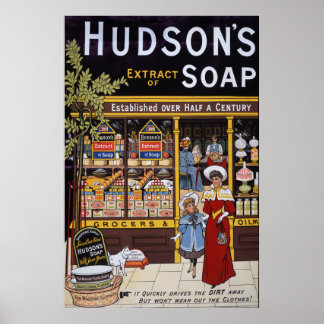 Hudson's zeep 1895 poster