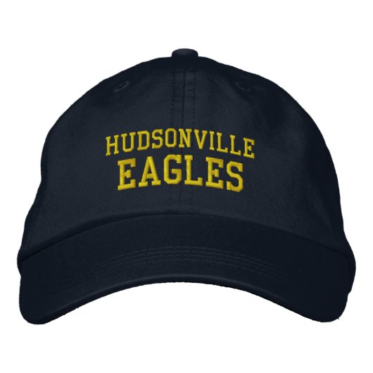 Hudsonville High School Geborduurde Baseball Hat Pet (Voorkant)