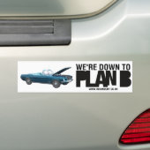Hue en Cry - Plan B - Bumpersticker (Op auto)