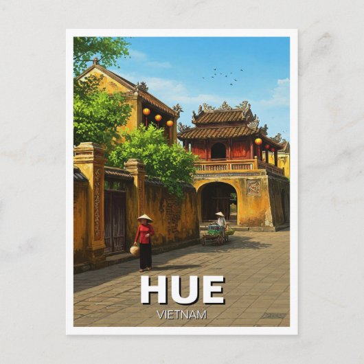 Hue Imperial City Vietnam Reizen Briefkaart (Voorkant)