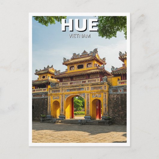 Hue Imperial City Vietnam Reizen Briefkaart (Voorkant)