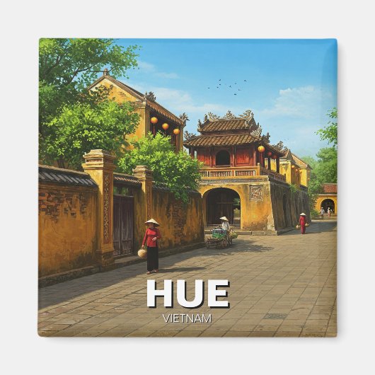 Hue Imperial City Vietnam Reizen Magneet (Voorkant)