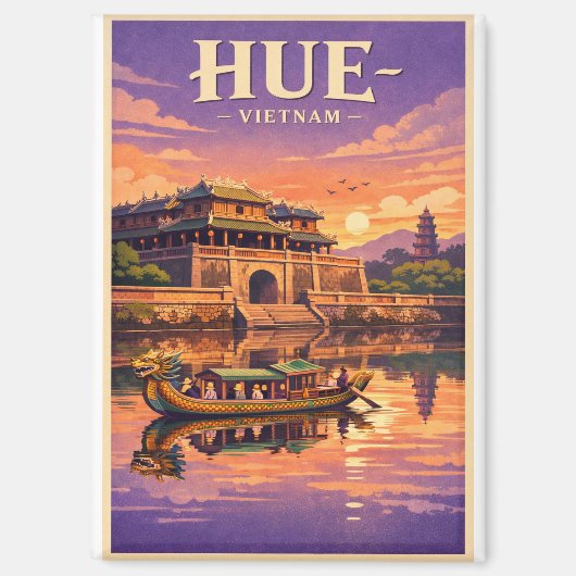 Hue Oude Hoofdstad, Vietnam reis Magneet (Voorkant)