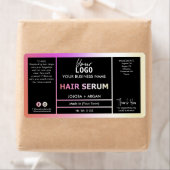 Hue Pink Oranje Holographic Hair Serum Labels (Insitu)