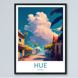 Hue Vietnam Reisprint Muurkunst Hue Muurdecoratie Poster