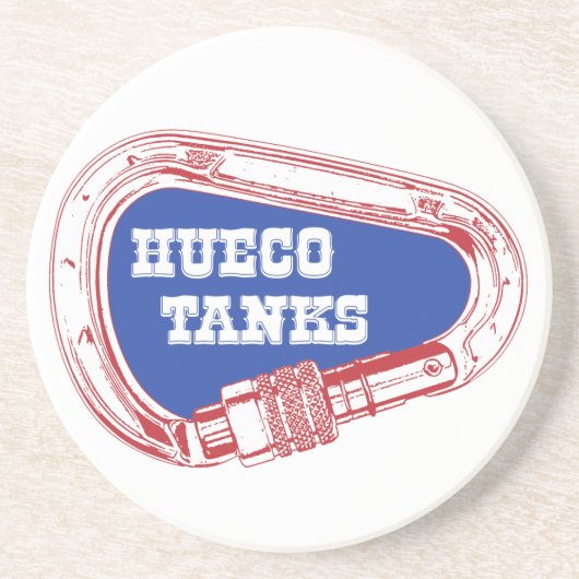 Hueco Tanks Carabiner Zandsteen Onderzetter (Voorkant)