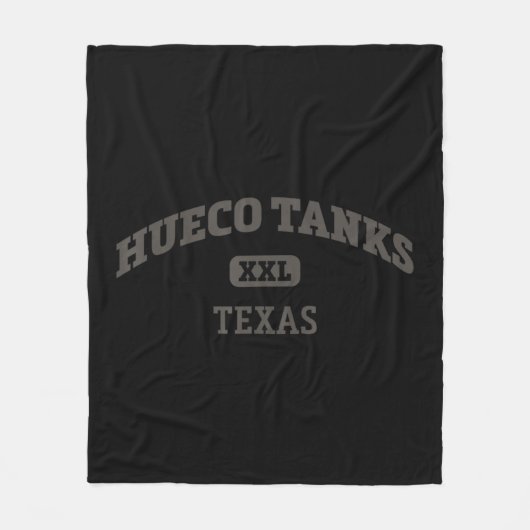 Hueco Tanks College Style Rock Climbing Fleece Deken (Voorkant)