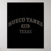 Hueco Tanks College Style Rock Climbing Poster (Voorkant)