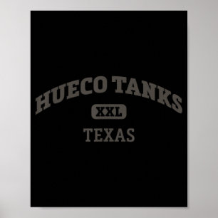 Hueco Tanks College Style Rock Climbing Poster
