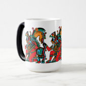 Huehuecoyotl - De oude Coyote - een Trickster Magische Mok (Voorkant links)